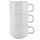 Olympia Athena Kaffeetassen + Untertassen - stapelbar - 200 ml - 24 Sets