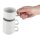 Olympia Athena Kaffeetassen + Untertassen - stapelbar - 200 ml - 24 Sets