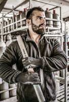 Nitras Motion Tex Plus Fleecejacke | Gr. 3XL | Arbeitsjacke | schwarz