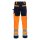 Nitras Motion Tex Viz lange Warnschutz-Arbeitshose | orange | Gr. 62