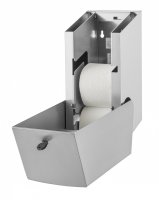 Wings 2Rollenspender für Systemrollen - Edelstahl - abschließbar - Toilettenpapierspender
