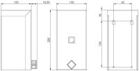 Qbic-Line Sprühspender HQ - 400 ml - Edelstahl - Desinfektionsmittelspender