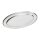 Olympia ovales Serviertablett - 25(B)cm x 15(T)cm - Edelstahl - 10 Tabletts