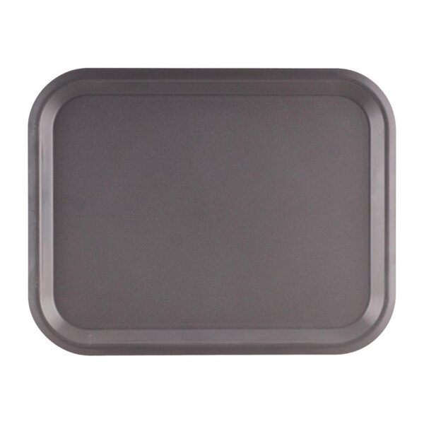 Roltex Nordic Serviertablett - dunkelgrau - 43 x 33cm - Kunststoff - 10 Tabletts