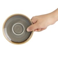 Olympia Kiln Espressotassen + Untertassen Rauch - 8,5cl - Porzellan - 6 Sets