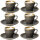 Olympia Kiln Espressotassen + Untertassen Rauch - 8,5cl - Porzellan - 6 Sets