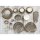 Olympia Kiln Espressotassen + Untertassen Rauch - 8,5cl - Porzellan - 6 Sets