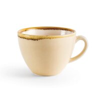 Olympia Kiln Cappuccinotassen + Untertassen Sandstein - 34cl - Porzellan - 6 Sets