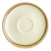 Olympia Kiln Cappuccinotassen + Untertassen Sandstein - 34cl - Porzellan - 6 Sets