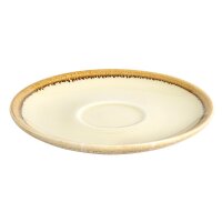 Olympia Kiln Cappuccinotassen + Untertassen Sandstein - 34cl - Porzellan - 6 Sets