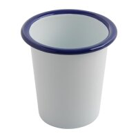Olympia emaillierte Becher - weiß-blau - 31cl - 12 Becher