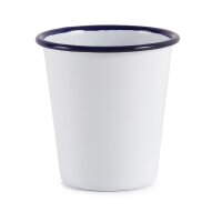 Olympia emaillierte Becher - weiß-blau - 31cl - 12 Becher