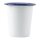 Olympia emaillierte Becher - weiß-blau - 31cl - 12 Becher