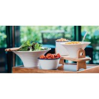 Olympia emaillierte Dessertschalen - weiß-blau - 7,5cm - 12 Schalen