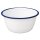 Olympia emaillierte Dessertschalen - weiß-blau - 7,5cm - 12 Schalen
