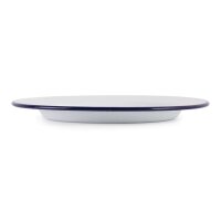 Olympia emaillierte Essteller - weiß-blau - 30cm -...