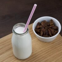 Fiesta Compostable kompostierbare Papierstrohhalme - rosa - 1000 Trinkhalme