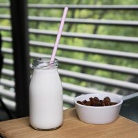 Fiesta Compostable kompostierbare Papierstrohhalme - rosa - 1000 Trinkhalme
