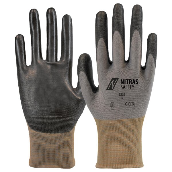 Arbeitshandschuhe  | 12 Paar Nitras Montagehandschuhe | Gr. 6 - 11