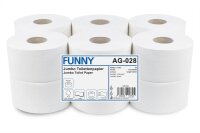 Jumbo Toilettenpapier FUNNY - 3 - lagig - Ø 19 cm...