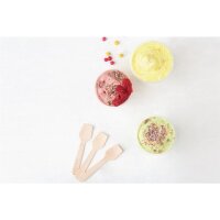 Fiesta Compostable Eislöffel - Holz - biologisch abbaubar - 9,6cm - 1000 Löffel