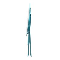 Bolero klappbare Terrassenstühle + Tisch - Stahl - blau - 2 Stühle + 1 Tisch