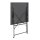 Bolero quadratischer Tisch + 2 Klappstühle - Stahl - schwarz - 1 Set