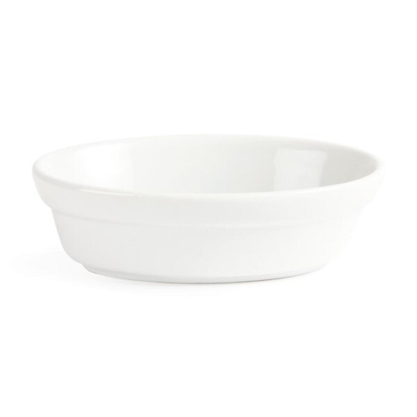 Olympia Whiteware ovale Auflaufformen - 14,5cm - 12 Stück - Porzellan