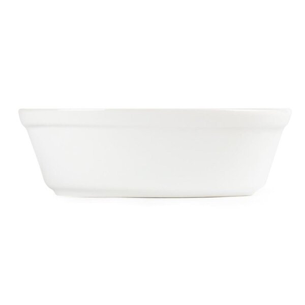Olympia Whiteware ovale Auflaufformen - 16,1cm - 12 Stück - Porzellan