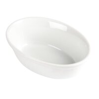 Olympia Whiteware ovale Auflaufformen - 16,1cm - 12 Stück - Porzellan
