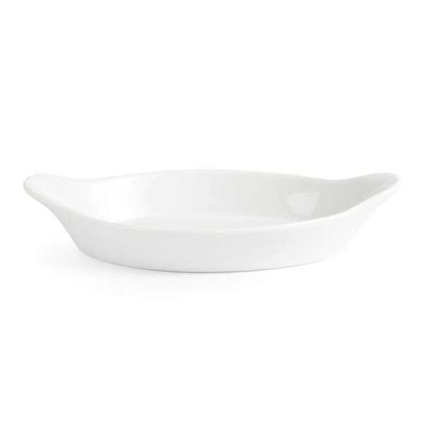 Olympia Whiteware Gratinschalen - weiß - 20,4 x 11,5cm - 12 Stück - Porzellan