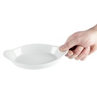 Olympia Whiteware Gratinschalen - weiß - 20,4 x 11,5cm - 12 Stück - Porzellan