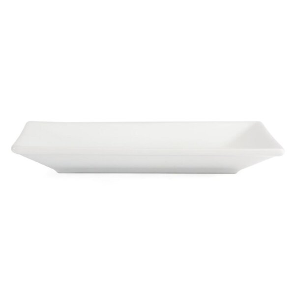 Olympia Whiteware rechteckige Servierteller - 20 x 13cm - 12 Teller - Porzellan