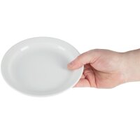 Olympia Whiteware rechteckige Servierteller - 20 x 13cm - 12 Teller - Porzellan