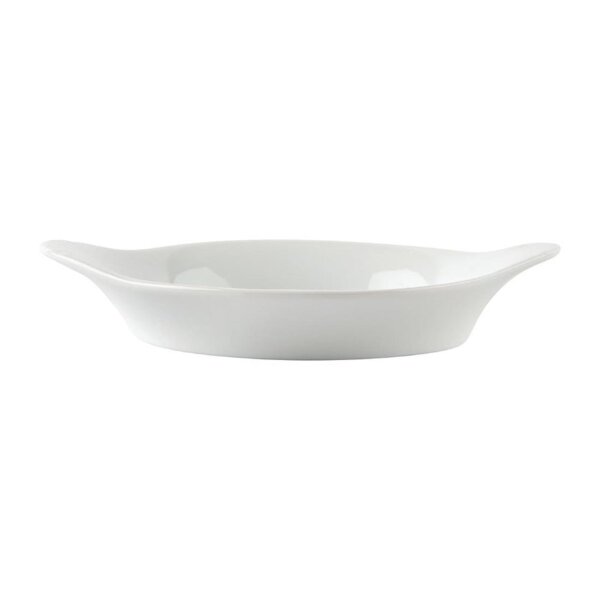 Olympia Whiteware Gratinschalen - weiß - 15,6 x 12,6cm - 12 Stück - Porzellan