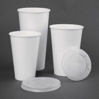 Fiesta Recyclable Pappbecher + Deckel - 340ml -...