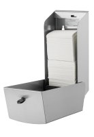 Wings Toilettenpapierspender - Edelstahl - abschließbar - Einzelblatt