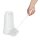 Jantex Runde Toilettenbürste & Halter - Weiß - Kunststoff - 5 Bürsten