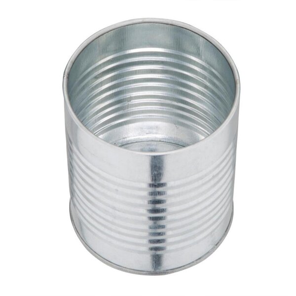 Olympia Frittenbüchse - Stahl - silber - 11 x 9(Ø)cm - 25 Dosen