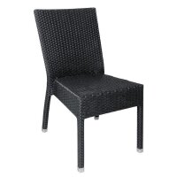 Bolero Rattanstühle - anthrazit - stapelbar - 8...