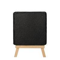 Olympia quadratische Schieferplatten - 13 x 13cm - 12 Platten - Untersetzer