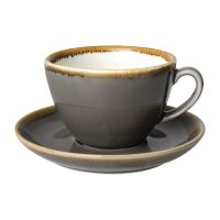 Olympia Kiln Cappuccinotassen + Untertassen Rauch - 34cl...