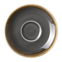 Olympia Kiln Cappuccinotassen + Untertassen Rauch - 34cl - Porzellan - 6 Sets