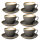Olympia Kiln Cappuccinotassen + Untertassen Rauch - 34cl - Porzellan - 6 Sets