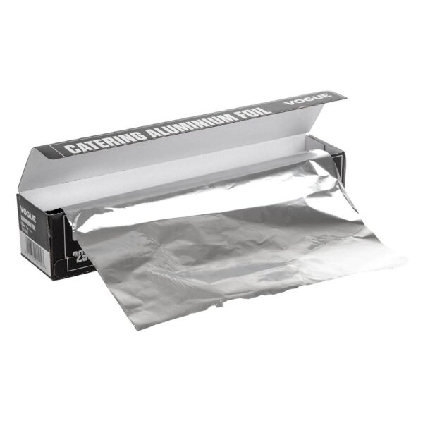 Vogue Aluminiumfolie - 23cm - Länge 75m - Inklusive Kartonspender - 5 Rollen