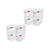 Araven GN1/4 Lebensmittelbehälter - 4,3L - 8...