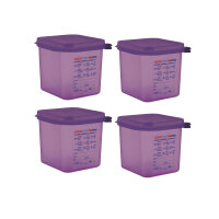 Araven GN1/6 Lebensmittelbehälter aus Silikon - 2,6L...