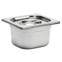 Gastro M Edelstahl GN-Behälter GN1/6 incl. Deckel -...