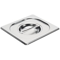 Gastro M Edelstahl GN-Behälter GN1/6 incl. Deckel - 10cm - 2,1 L - 4 Behälter