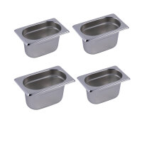 Gastro M Edelstahl GN-Behälter GN1/9 - 10cm - 0,8 L...